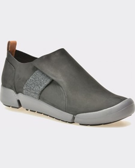 Clarks Pantofi negri din nabuc