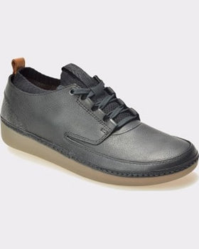 Clarks Pantofi negri din piele naturala