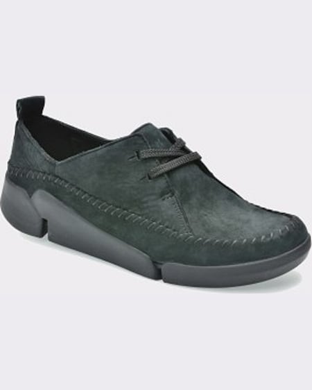 Clarks Pantofi negri din nabuc