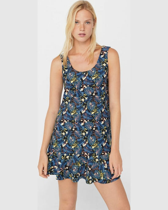 Rochie Mango Albastru Floral