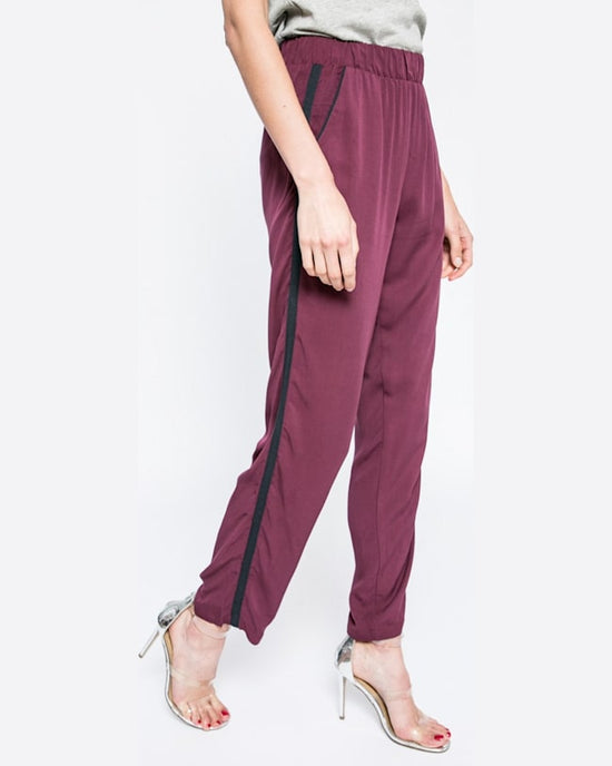 Pantaloni Vila lianu violet închis