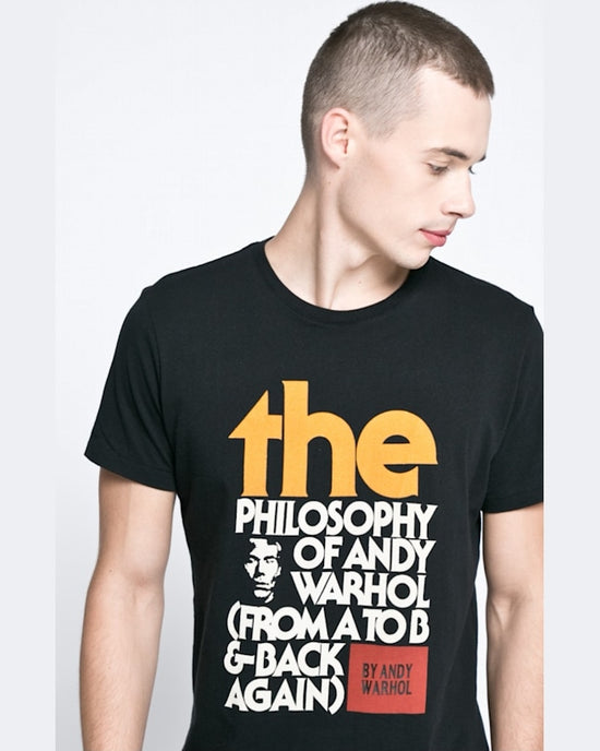 Tricou Pepe Jeans pepe jeans philosophy by andy warhol gri deschis