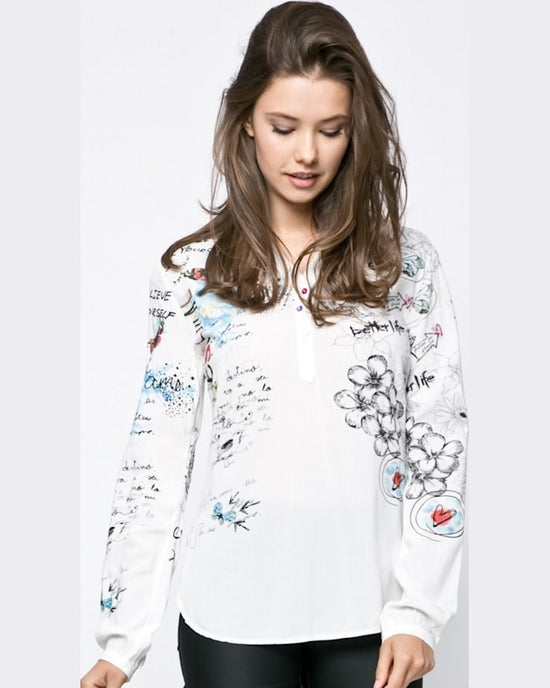 Camasa Desigual bluslisa crem