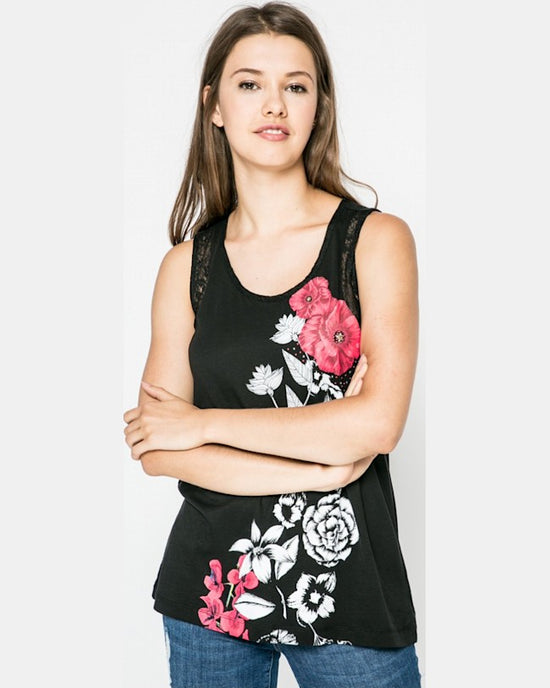 Top Desigual tsannie negru