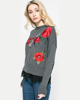 Pulover Desigual rosalia gri