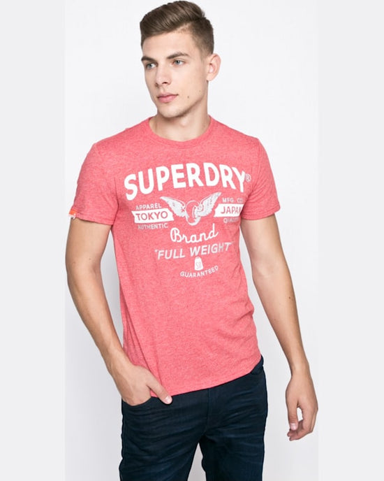 Tricou Superdry superdry roșu