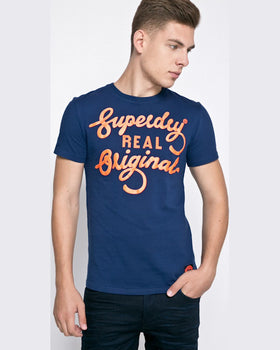 Tricou Superdry superdry bleumarin