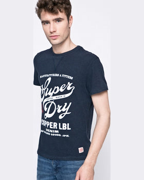 Tricou Superdry superdry bleumarin