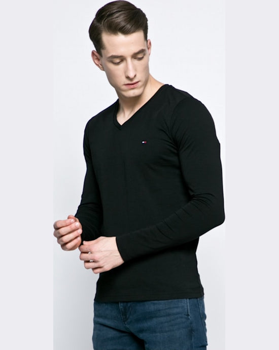 Longsleeve Tommy Hilfiger negru