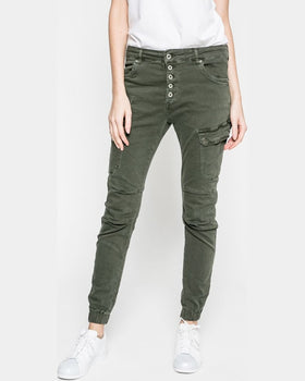 Pantaloni Answear ur your only limit militar