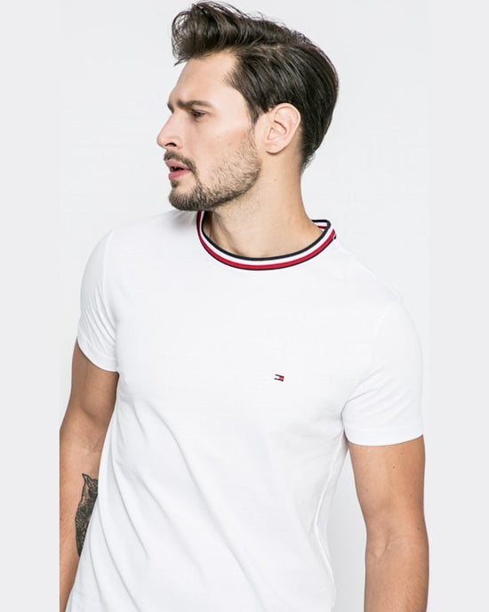 Tricou Tommy Hilfiger felix alb