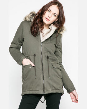 Parka Only hanorac macy verde