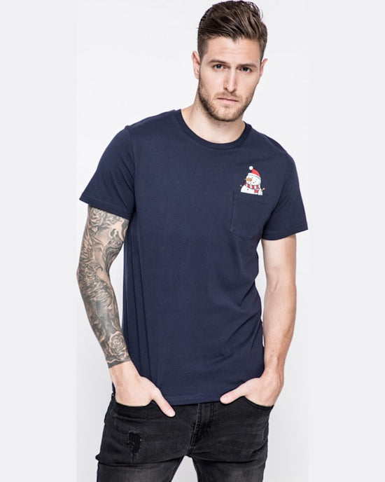 Tricou Jack and Jones new chimney bleumarin