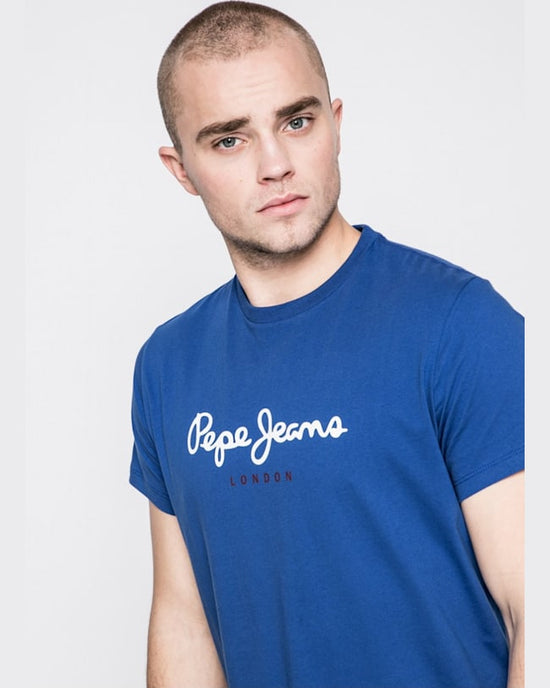 Tricou Pepe Jeans eggo albastru