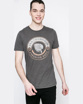 Tricou Jack and Jones negru cărbune