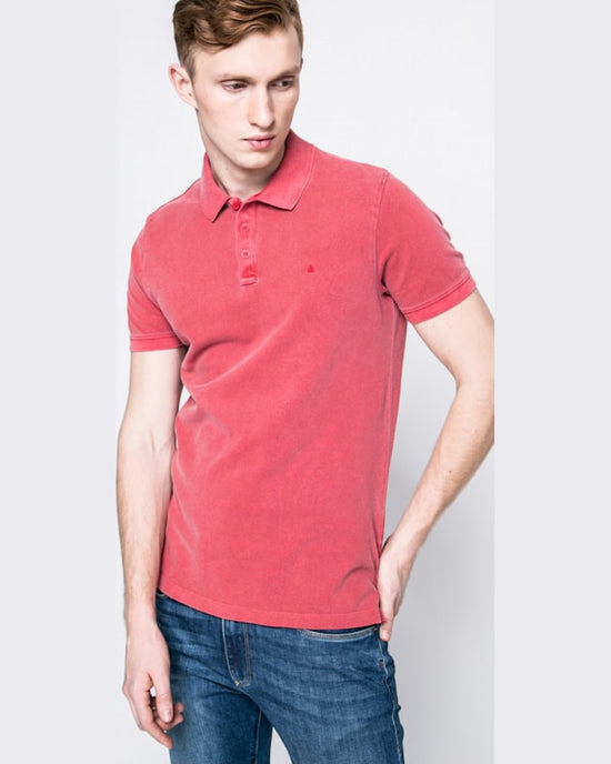 Tricou Calvin Klein polo roșu aprins