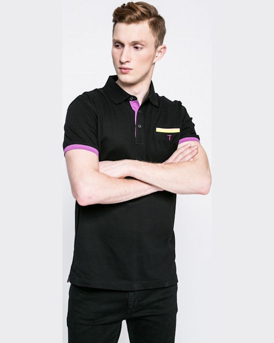 Tricou Trussardi polo negru