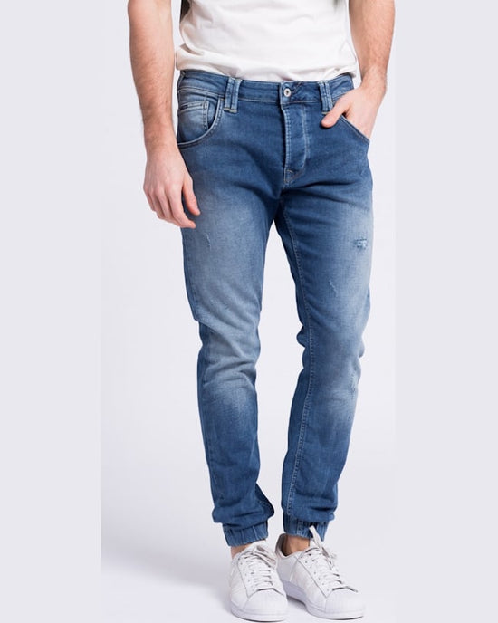 Jeansi Pepe Jeans gunnel bleumarin