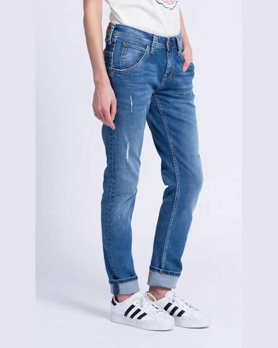 Jeansi Pepe Jeans idoler albastru deschis