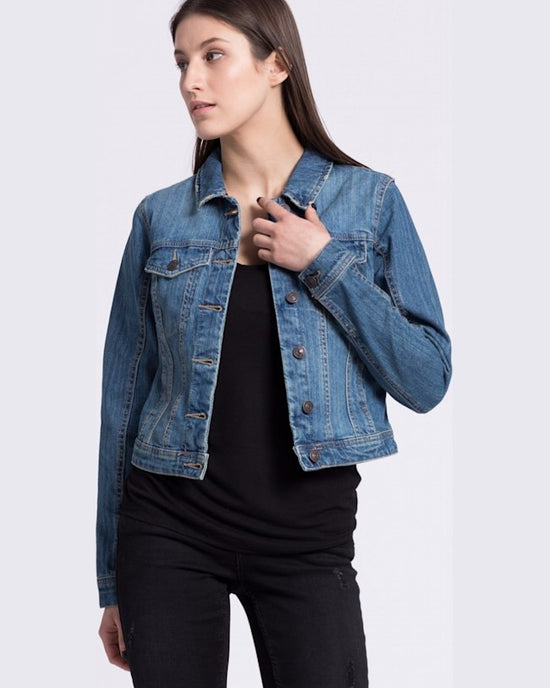 Geaca Vero Moda jeans albastru