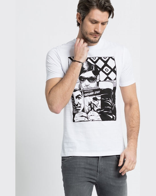 Tricou Trussardi alb