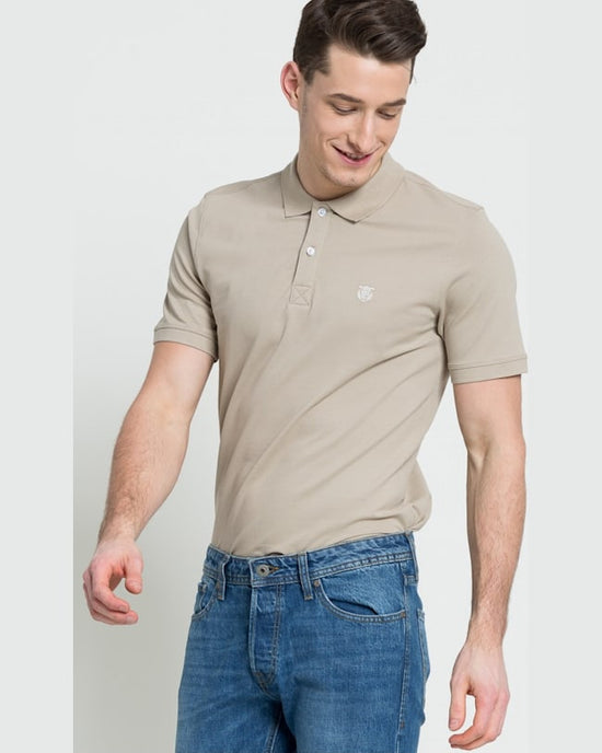 Tricou Selected polo măsliniu