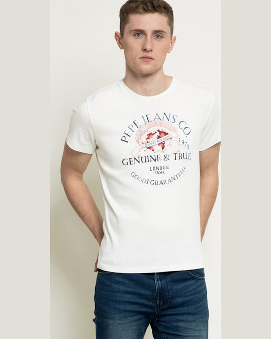 Tricou Pepe Jeans alb