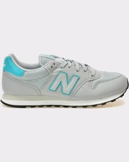 New Balance Pantofi sport gri din material textil si piele